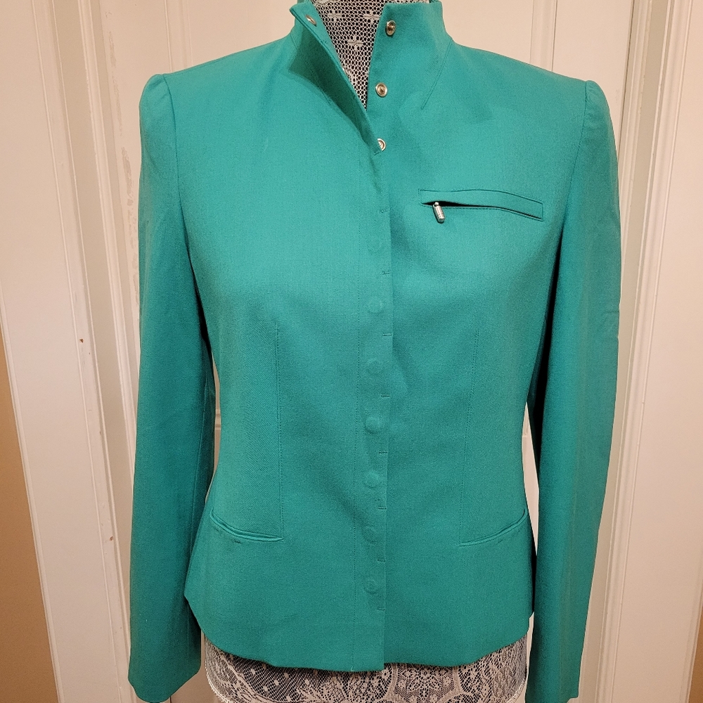 Worth, 6 Petite Spring Green Jacket